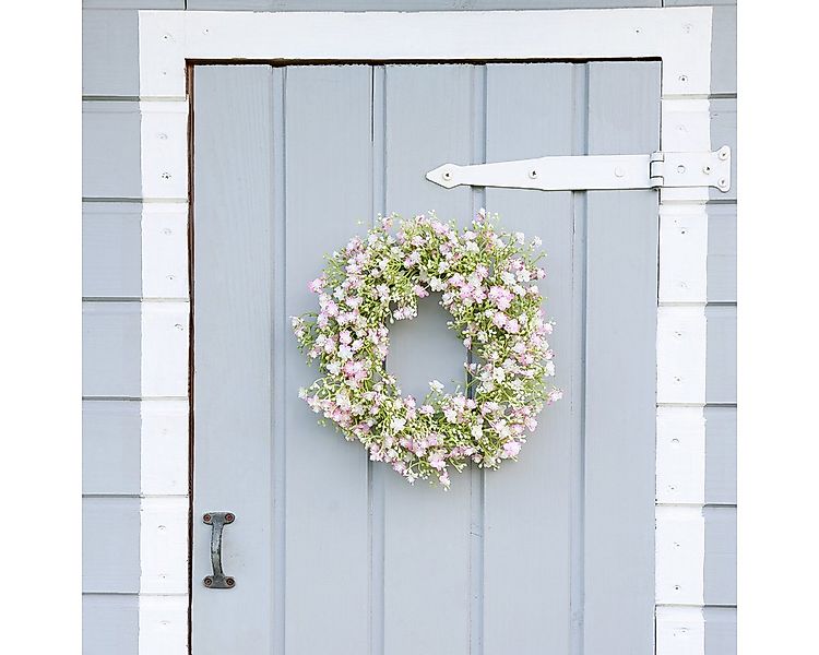 Viana Dekokranz Künstlicher Blumenkranz Türkranz Wanddeko Seidenblumen Ø30c günstig online kaufen