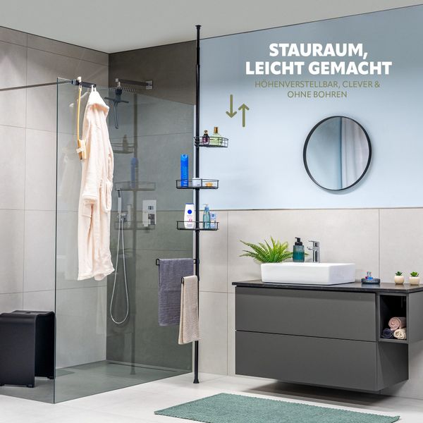 bremermann Teleskopregal Teleskop-Badregal, 3 Körbe, 2 günstig online kaufen