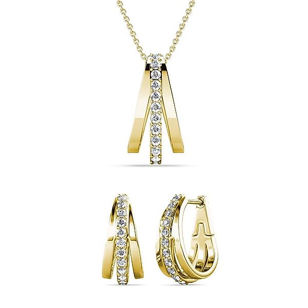 Ella Eisvogel Schmuckset Aurielle Roségold Kristall günstig online kaufen