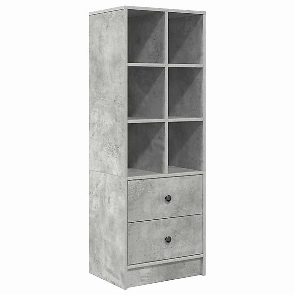 vidaXL Highboard Betongrau 45,5 x 34 x 127 cm Holzwerkstoff 869365 günstig online kaufen
