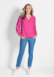 GOLDNER Schlupfbluse Elegante Viskosebluse mit V-Ausschnitt günstig online kaufen