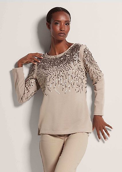 MADELEINE Langarmshirt Glitzeroberteil mit funkelnden Details günstig online kaufen