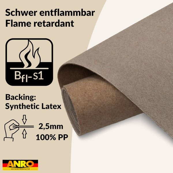 ANRO Teppich AXEL Eventteppich BFl-S1 Uni günstig online kaufen