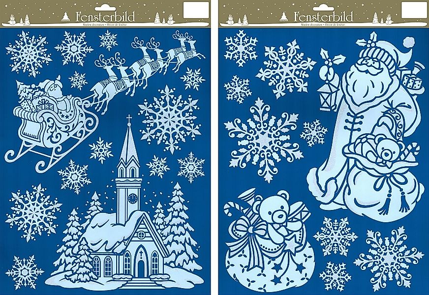 Rodermund Fensterbild Fensterbild Weihnachten Kunststoff 29 x 41 cm günstig online kaufen