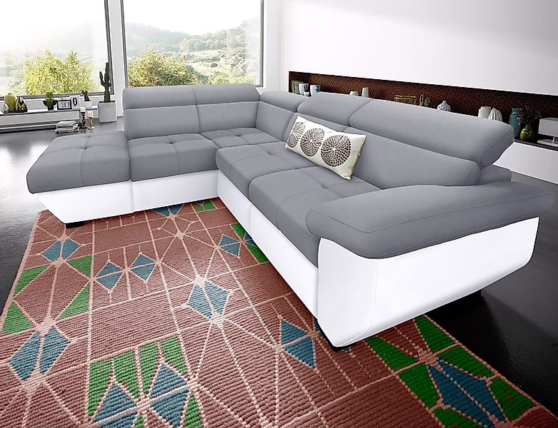 COTTA Ecksofa "Speedway L-Form" mit Kopfteilverstellung, wahlweise mit Bett günstig online kaufen