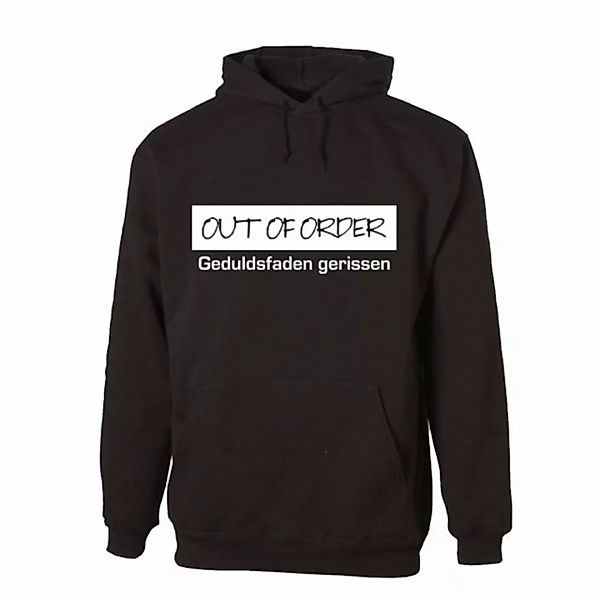 G-graphics Hoodie Out of order – Geduldsfaden gerissen! Unisex, mit Frontpr günstig online kaufen