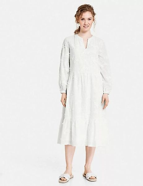 Taifun Minikleid Leichtes A-Linien-Kleid mit Baumwollspitze günstig online kaufen