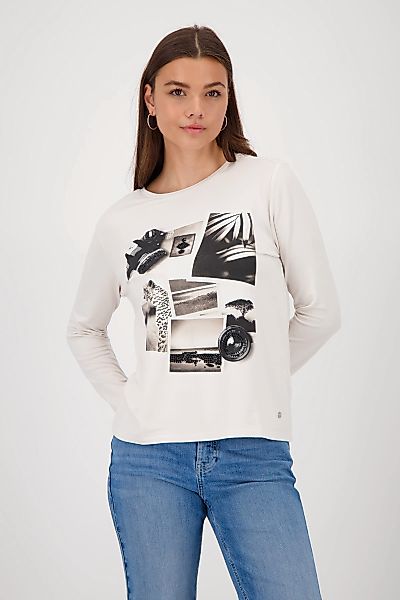 Monari Langarmshirt "Shirt Collage", Mit Rundhalsausschnitt günstig online kaufen