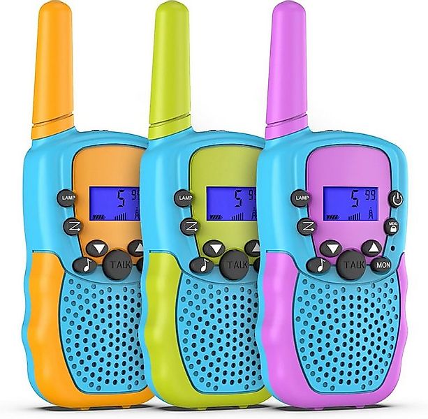 LA CUTE Walkie Talkie Kinder Walkie Talkies 3er Set – Reichweite bis zu 3 k günstig online kaufen