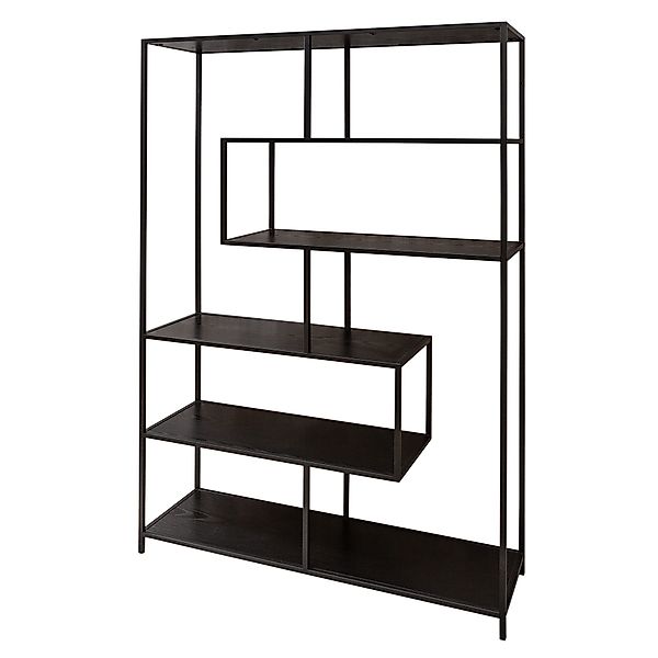 riess-ambiente Bücherregal SLIM LINE 185x114cm schwarz, günstig online kaufen