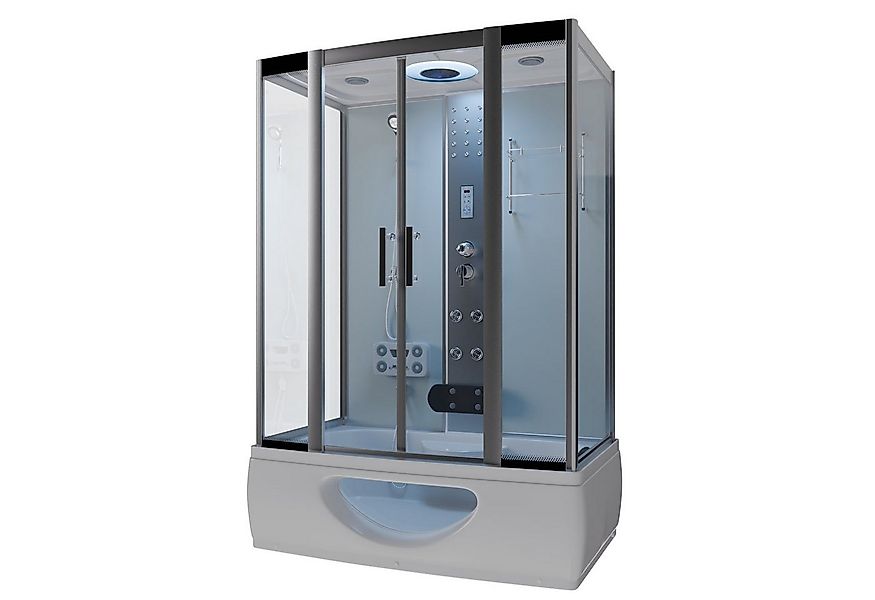 TroniTechnik Eckdusche IKARIA Acrylbadewanne mit Rundum- Sicherheitsglas, F günstig online kaufen