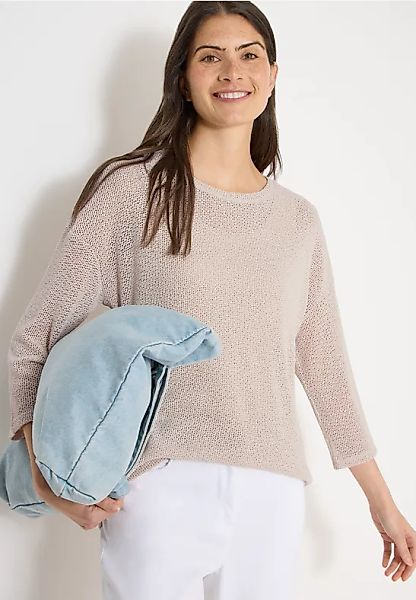 3/4-Arm Shirt im Ajour-Look günstig online kaufen