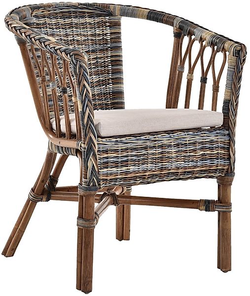 Krines Home Sessel Stapelbarer Rattansessel Bistro günstig online kaufen