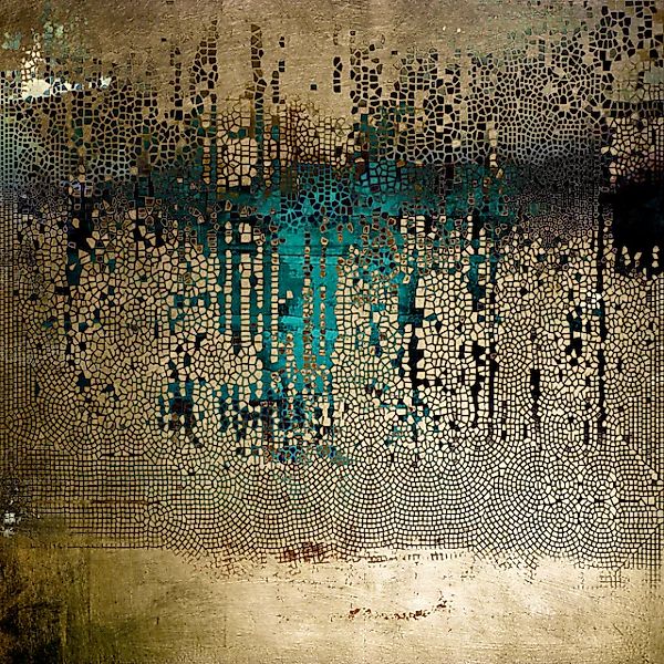 queence Acrylglasbild »Abstrakte Kunst mit Gold« Abstrakt   Gemälde   Kunst günstig online kaufen