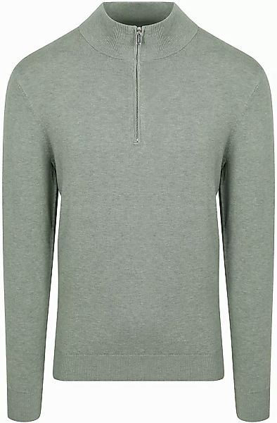 Profuomo Half Zip Pullover Luxury Basic Grün - Größe XL günstig online kaufen