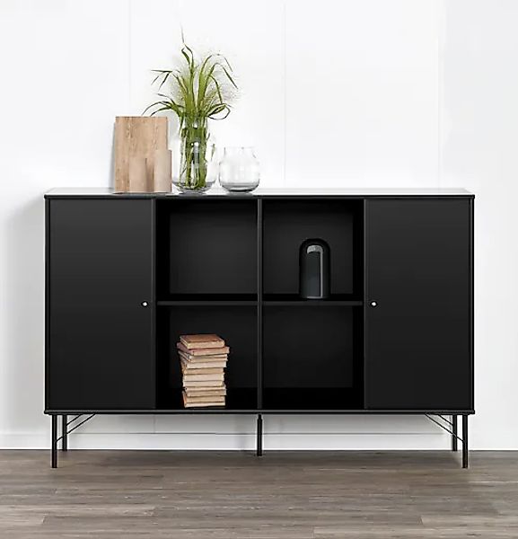 Hammel Furniture Sideboard »Mistral Kubus«, mit zwei Türen und Metall Füße, günstig online kaufen