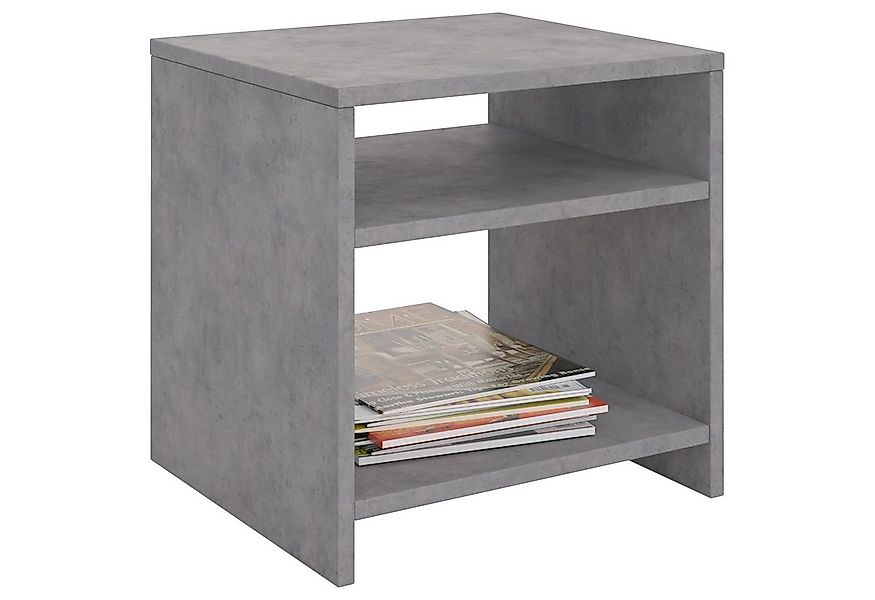 CARO-Möbel Beistelltisch ALMERIA, Nachttisch mit 2 offenen Fächern pflegele günstig online kaufen