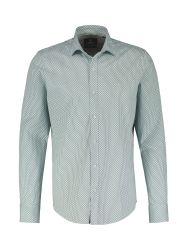 LERROS Langarmhemd "LERROS Modisches Hemd mit Haifischkragen, gemustert" günstig online kaufen