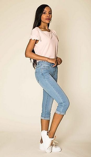 Nina Carter Caprihose Capri Jeans Stretch Skinny 3/4 Kurze Weich (1-tlg) P günstig online kaufen