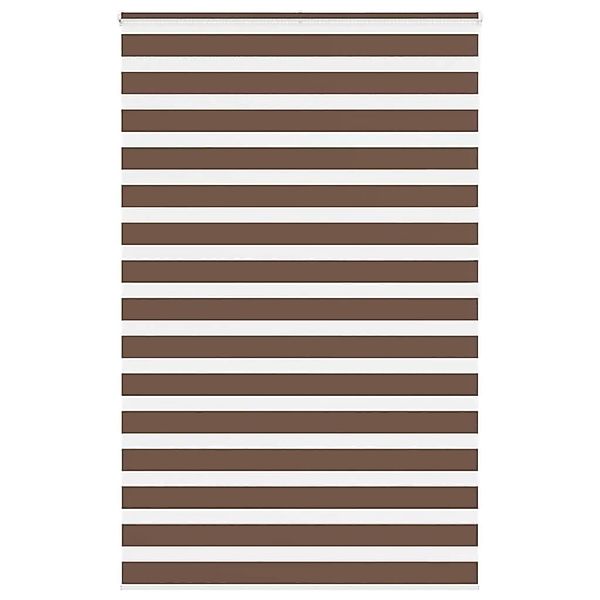 vidaXL Doppelrollo Braun 145x200 cm Stoffbreite 140,9 cm Polyester 4014374 günstig online kaufen