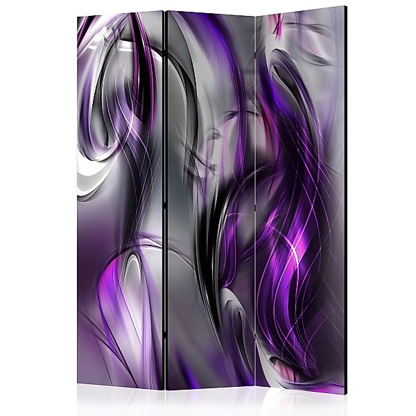 3-teiliges Paravent - Purple Swirls [room Dividers] günstig online kaufen
