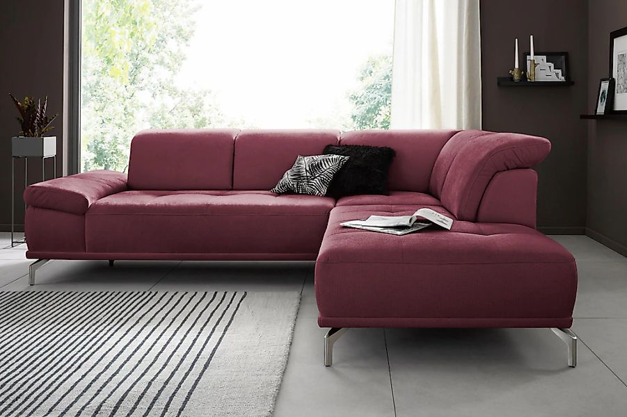 Places of Style Ecksofa "Caluna", Inkl.Sitztiefenverstellung, wahlweise mit günstig online kaufen