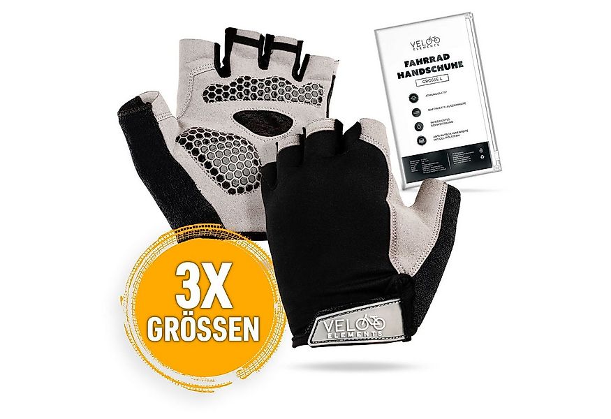 VELOElements® Fahrradhandschuhe mit integriertem Schweiband, atmungsaktiv & günstig online kaufen