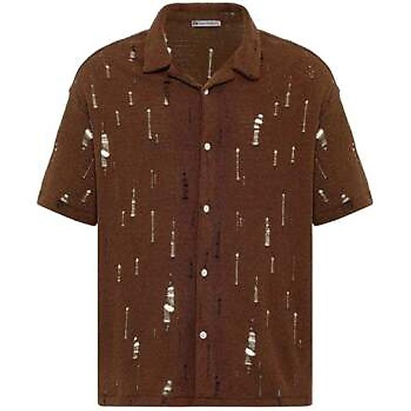 Dandalo  Hemdbluse Raymond Oversize Lapel Collar Short Sleeve Shirt günstig online kaufen