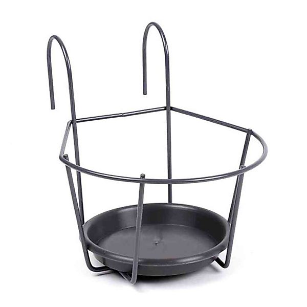 Jardifer Blumenkastenhalter Blumentopfhalter zum Einhängen grau, günstig online kaufen