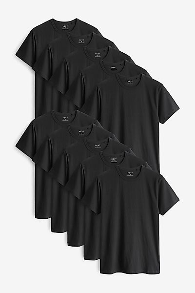 Next Unterhemd Slim-Fit T-Shirts im 10er-Pack günstig online kaufen