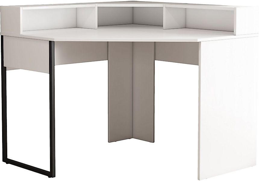 OTTO home Eckschreibtisch Moid, mit Schreibtischaufsatz, modernes Design, B günstig online kaufen