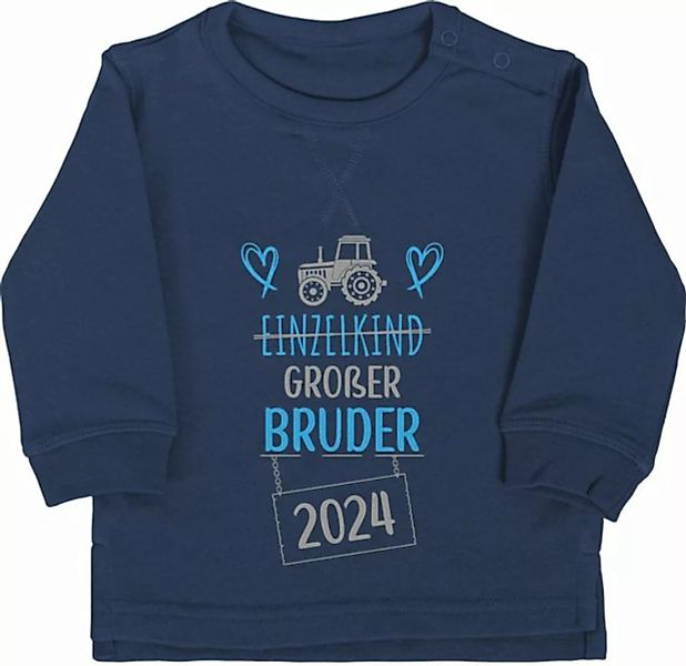 Shirtracer Sweatshirt Ich bin jetzt großer Bruder Geburt Einzelkind Großer günstig online kaufen