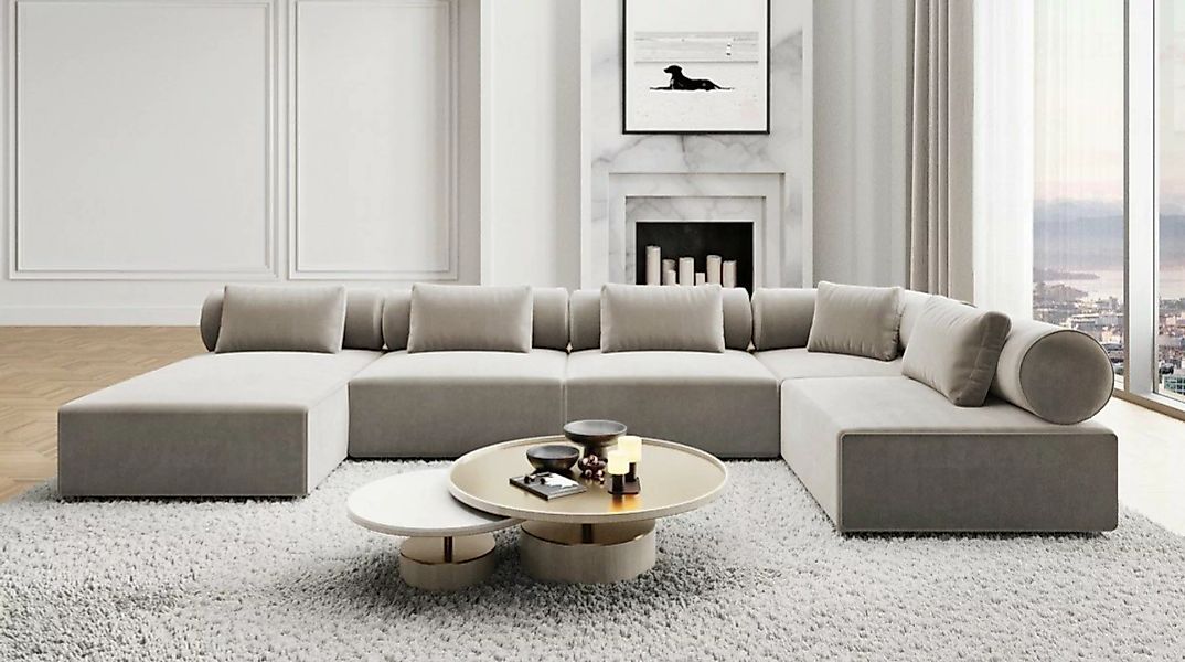 Sofa Dreams Wohnlandschaft Polster Luxus Sofa Stoff Wohnlandschaft Laguardi günstig online kaufen