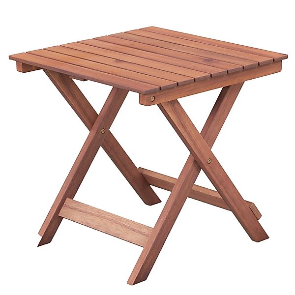 COSTWAY Gartentisch, wetterfest, Beistelltisch Akazienholz, Lamellen-Design günstig online kaufen