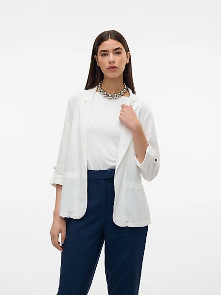 Vero Moda Kurzblazer "VMJESMILO 3/4 LOOSE BLAZER WVN GA NOOS", mit Leinen günstig online kaufen
