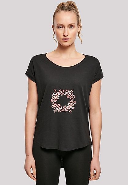 F4NT4STIC T-Shirt Rosa Frühlings Blumenkranz Dekor Premium Qualität günstig online kaufen