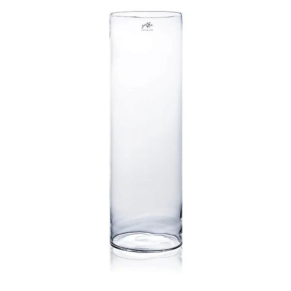 Glasvase Dekovase Zylindervase rund Transparent Glas Höhe 80cm günstig online kaufen