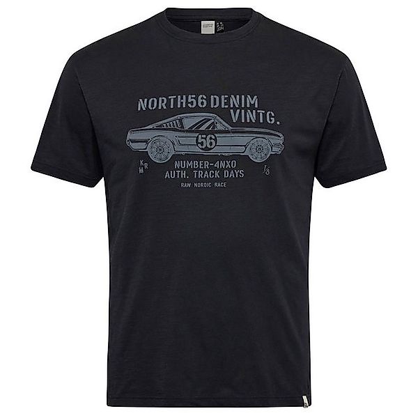 north 56 4 Rundhalsshirt North 56°Denim XXL T-Shirt schwarz Sportwagen-Prin günstig online kaufen