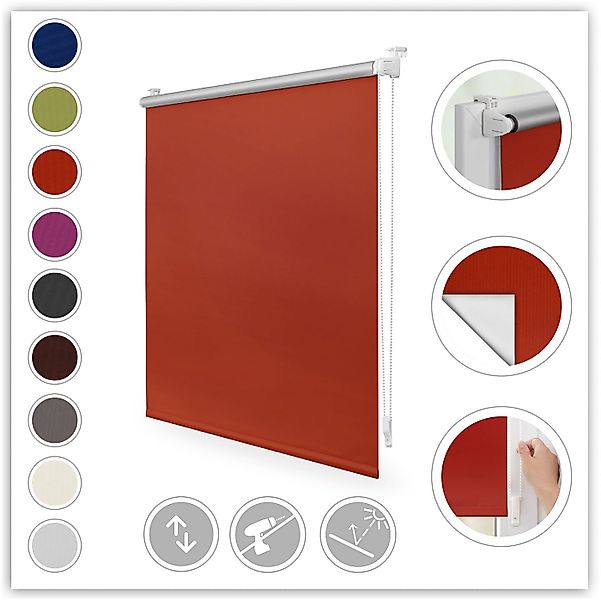 Seitenzugrollo Klemmfix Hitzeschutz, LICHTBLICK ORIGINAL, verdunkelnd, ohne günstig online kaufen