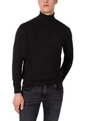 TIMEZONE Strickpullover Rollkragenpullover Rippstrick Ellenbogen-Patch Knit günstig online kaufen