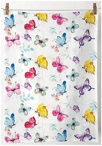 Ambiente® Geschirrtuch Butterfly collection, (2-tlg., 2-teilig), günstig online kaufen