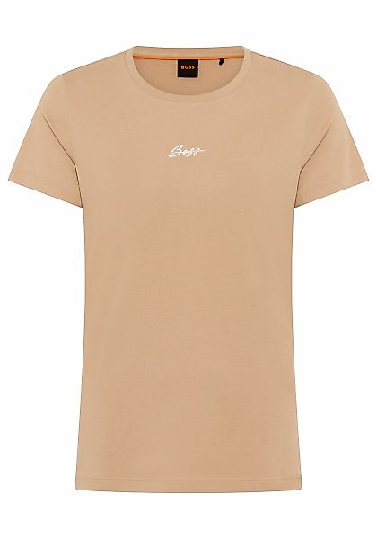BOSS ORANGE T-Shirt "Elove Embro Premium Damenmode" mit Rundhals, Slim Fit günstig online kaufen