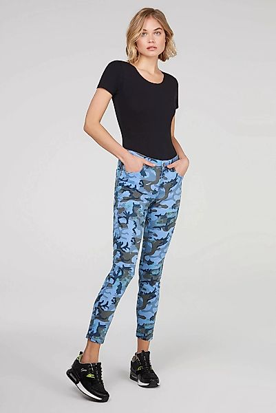 SOCCX Slim-fit-Jeans, mit All Over Print günstig online kaufen