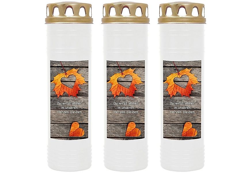 HS Candle Grabkerze 170h Brenndauer (3-tlg), H26cm x Ø7cm, wind- & wetterfe günstig online kaufen