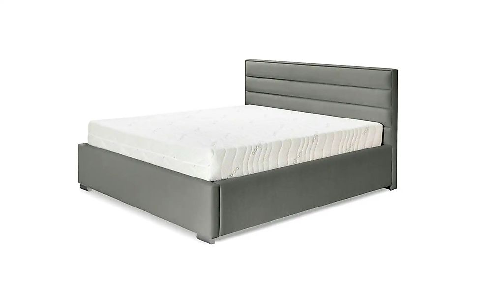 Polsterbett mit Bettkasten Cezar ¦ grau ¦ Maße (cm): B: 160 H: 110 Betten > günstig online kaufen