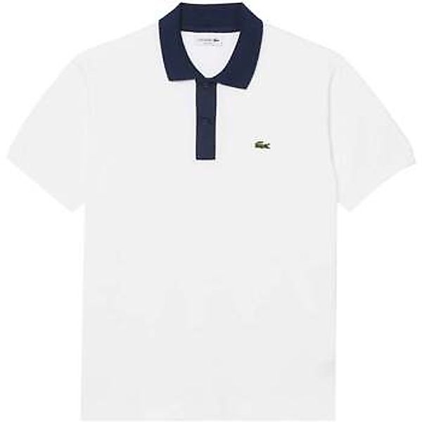 Lacoste  T-Shirts & Poloshirts Classic Fit Contrast Collar Polo Shirt White günstig online kaufen