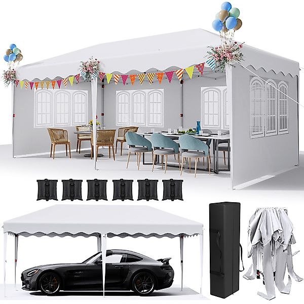 TLGREEN Faltpavillon 3x6M wasserdicht Pavillon, Partyzelt, günstig online kaufen