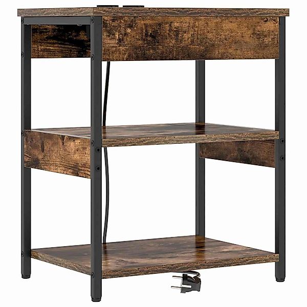 vidaXL Nachttisch Räuchereiche Holzwerkstoff 859539 günstig online kaufen