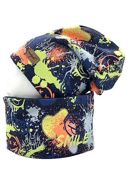 nadycat Beanie NEON GRAFFITI navy (2-St., günstig online kaufen
