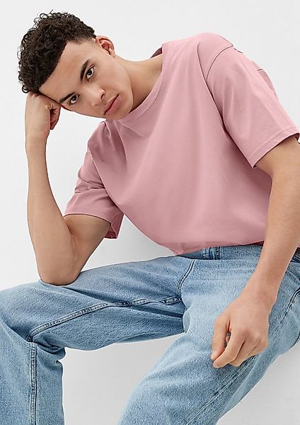 QS Kurzarmshirt T-Shirt T-Shirt im Loose Fit mit Rückenprint günstig online kaufen